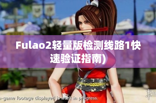 Fulao2轻量版检测线路1快速验证指南)