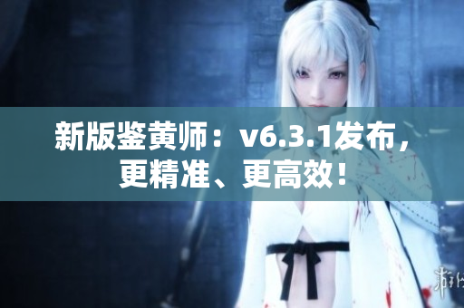 新版鉴黄师：v6.3.1发布，更精准、更高效！