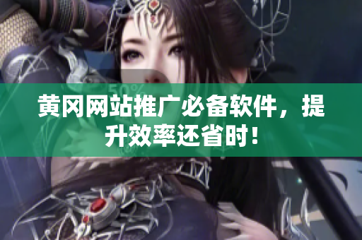 黄冈网站推广必备软件，提升效率还省时！