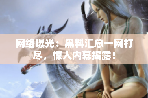 网络曝光：黑料汇总一网打尽，惊人内幕揭露！