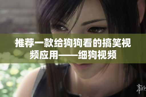 推荐一款给狗狗看的搞笑视频应用——细狗视频