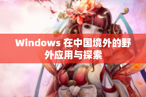 Windows 在中国境外的野外应用与探索