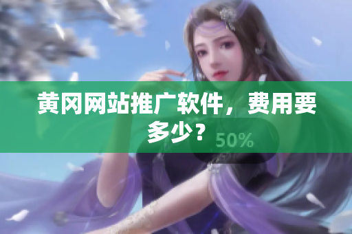 黄冈网站推广软件，费用要多少？