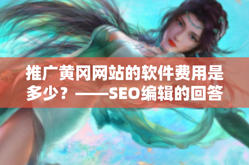 推广黄冈网站的软件费用是多少？——SEO编辑的回答