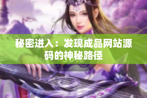 秘密进入：发现成品网站源码的神秘路径