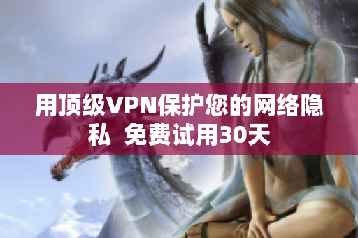 用顶级VPN保护您的网络隐私  免费试用30天