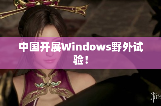 中国开展Windows野外试验！