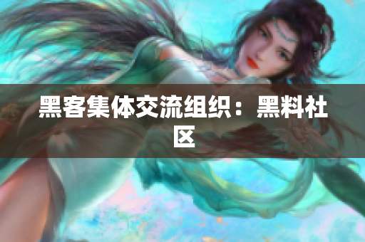 黑客集体交流组织：黑料社区