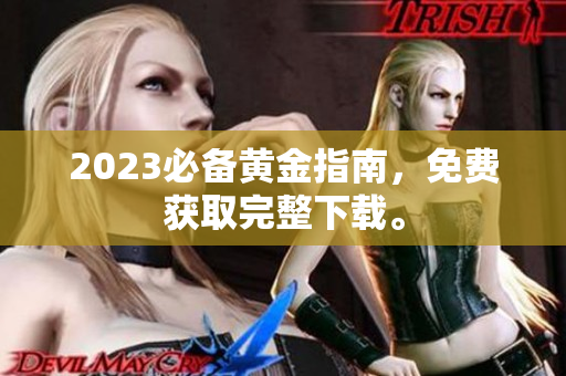 2023必备黄金指南，免费获取完整下载。