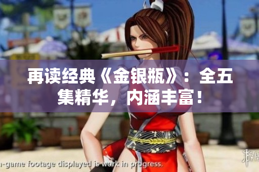 再读经典《金银瓶》：全五集精华，内涵丰富！