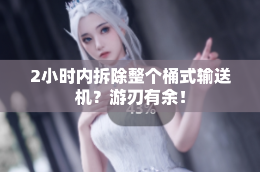 2小时内拆除整个桶式输送机？游刃有余！