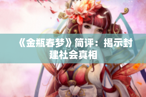 《金瓶春梦》简评：揭示封建社会真相