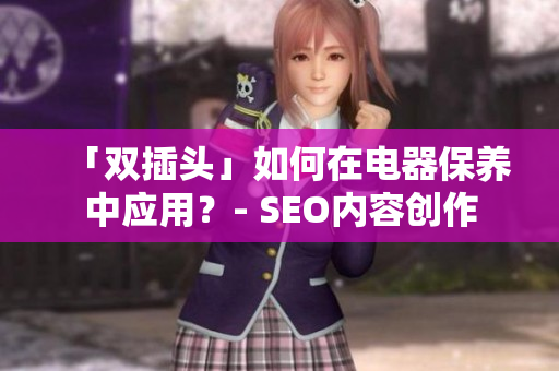 「双插头」如何在电器保养中应用？- SEO内容创作