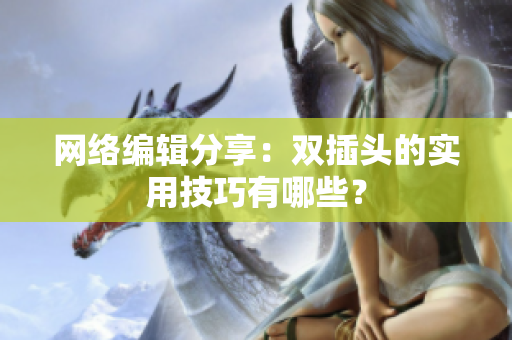 网络编辑分享：双插头的实用技巧有哪些？