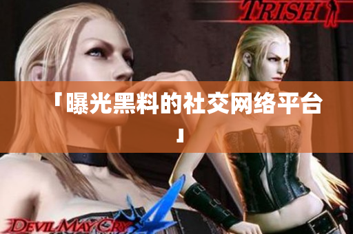 「曝光黑料的社交网络平台」