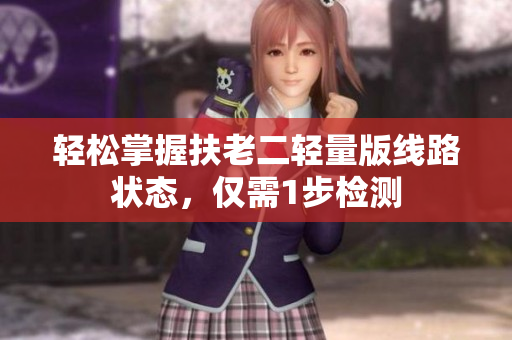 轻松掌握扶老二轻量版线路状态，仅需1步检测