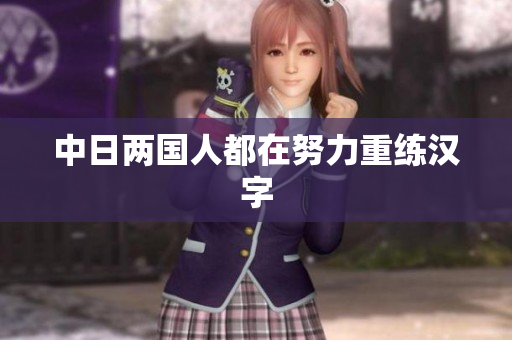 中日两国人都在努力重练汉字