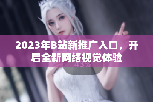 2023年B站新推广入口，开启全新网络视觉体验
