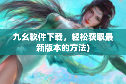 九幺软件下载，轻松获取最新版本的方法)