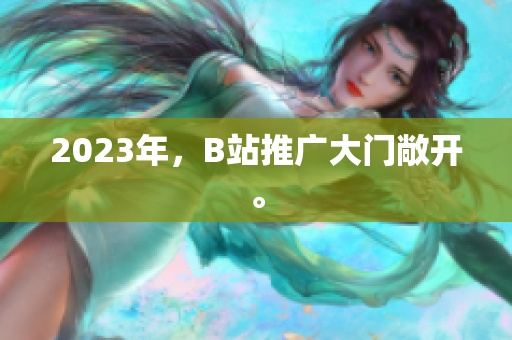 2023年，B站推广大门敞开。