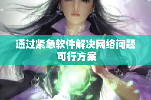 通过紧急软件解决网络问题 可行方案