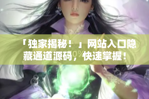 「独家揭秘！」网站入口隐藏通道源码，快速掌握！