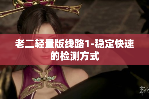 老二轻量版线路1-稳定快速的检测方式