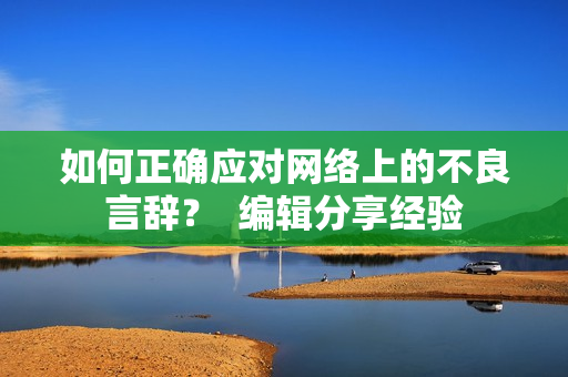 如何正确应对网络上的不良言辞？  编辑分享经验