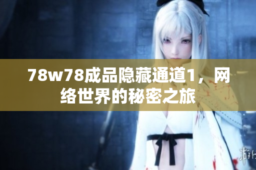 78w78成品隐藏通道1，网络世界的秘密之旅