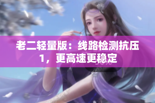 老二轻量版：线路检测抗压1，更高速更稳定