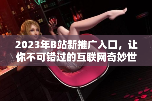 2023年B站新推广入口，让你不可错过的互联网奇妙世界！