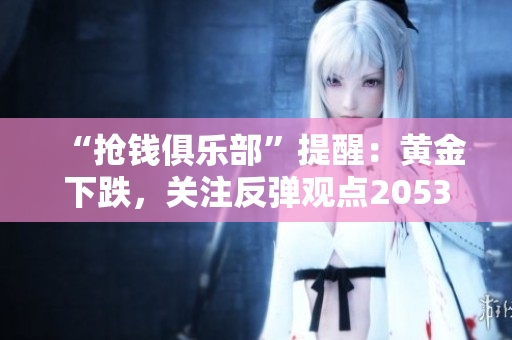 “抢钱俱乐部”提醒：黄金下跌，关注反弹观点2053