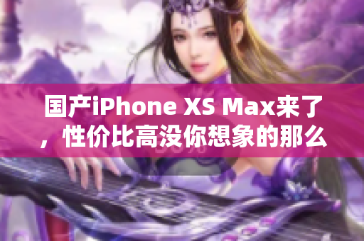 国产iPhone XS Max来了，性价比高没你想象的那么离谱
