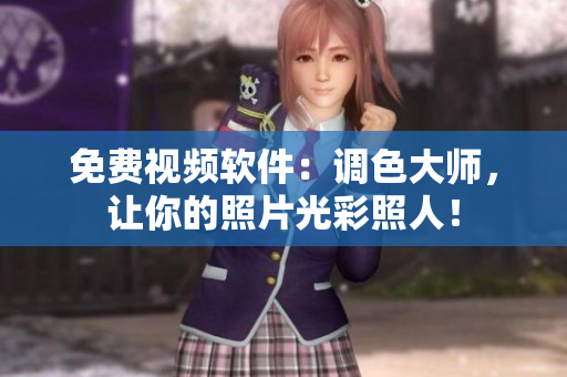 免费视频软件：调色大师，让你的照片光彩照人！