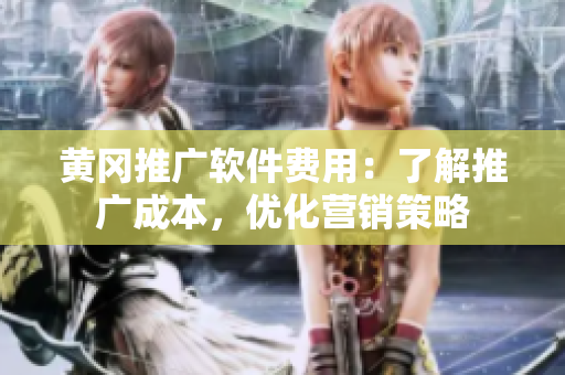 黄冈推广软件费用：了解推广成本，优化营销策略