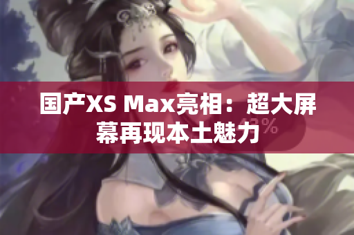国产XS Max亮相：超大屏幕再现本土魅力