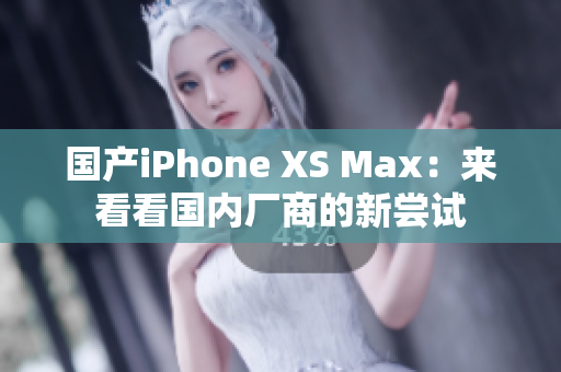国产iPhone XS Max：来看看国内厂商的新尝试