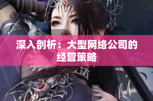 深入剖析：大型网络公司的经营策略
