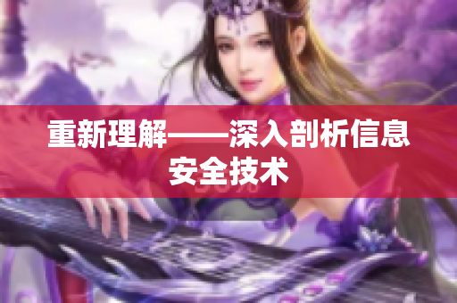 重新理解——深入剖析信息安全技术
