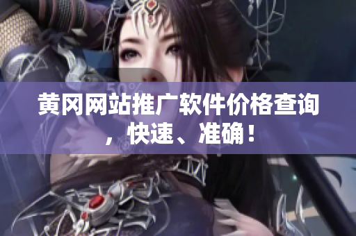 黄冈网站推广软件价格查询，快速、准确！