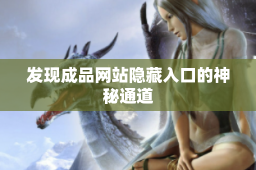 发现成品网站隐藏入口的神秘通道