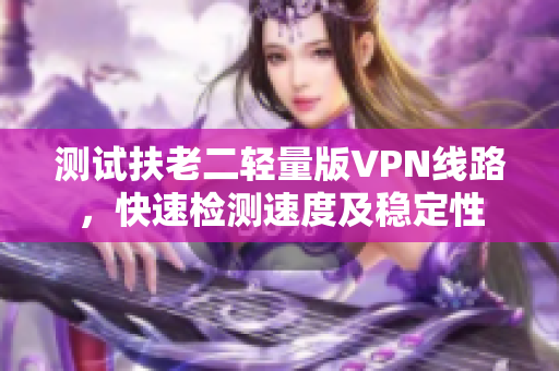 测试扶老二轻量版VPN线路，快速检测速度及稳定性