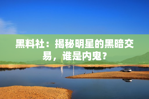 黑料社：揭秘明星的黑暗交易，谁是内鬼？