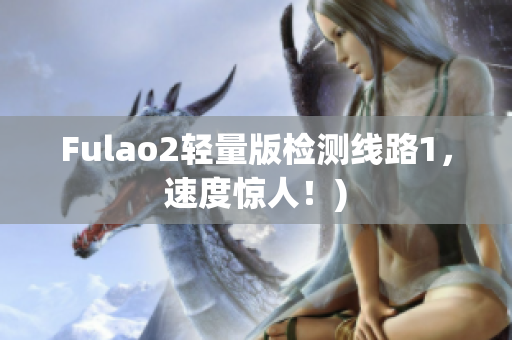 Fulao2轻量版检测线路1，速度惊人！)