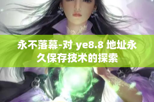 永不落幕-对 ye8.8 地址永久保存技术的探索