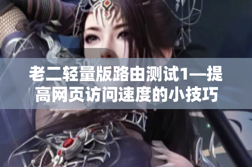 老二轻量版路由测试1—提高网页访问速度的小技巧