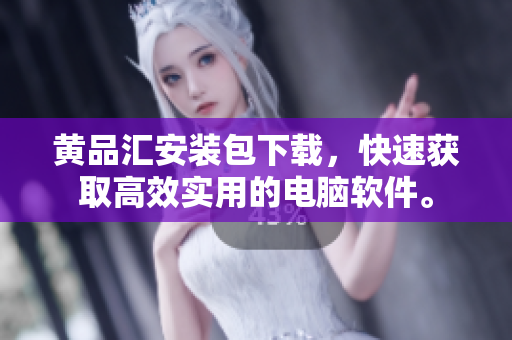 黄品汇安装包下载，快速获取高效实用的电脑软件。
