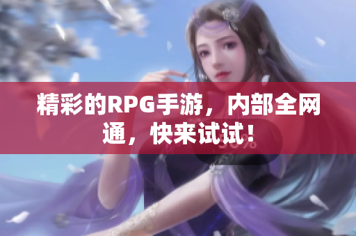 精彩的RPG手游，内部全网通，快来试试！
