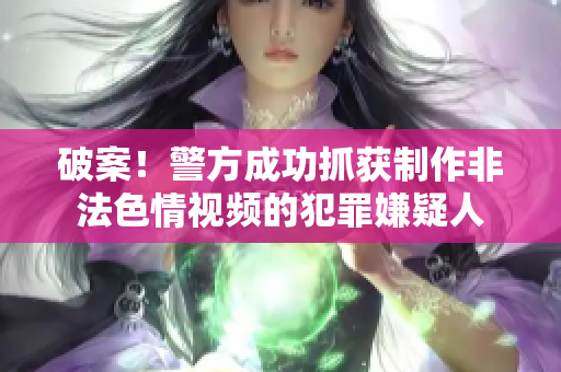 破案！警方成功抓获制作非法色情视频的犯罪嫌疑人