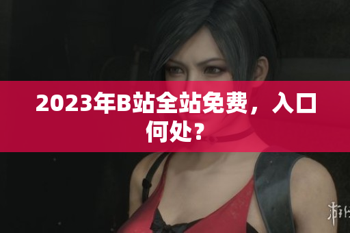 2023年B站全站免费，入口何处？